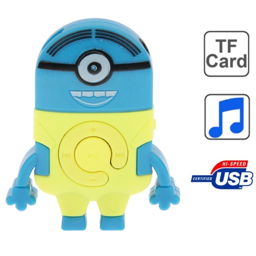 Despicable Me Mini Minions Style Card Reader MP3 Player, Support TF Card - Click Image to Close